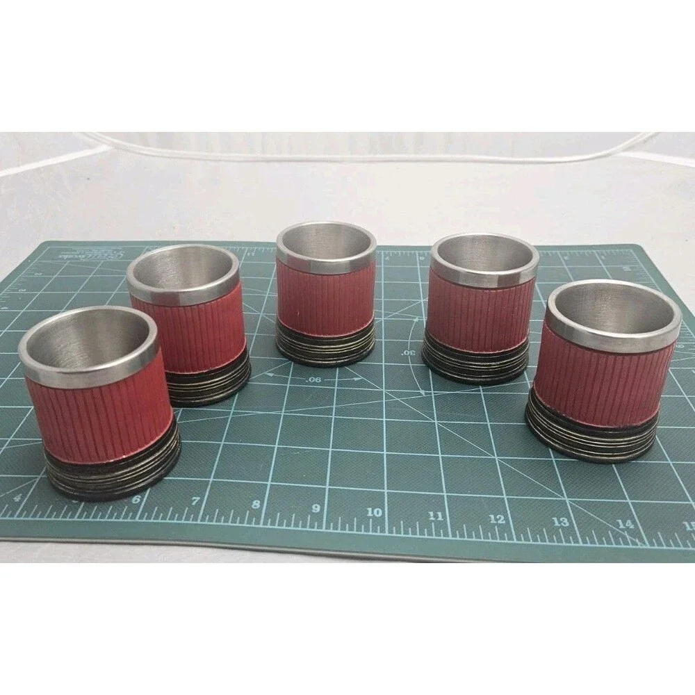 12 Gauge Shotgun Shell Shot Glass Pacific Giftware Lot of 5